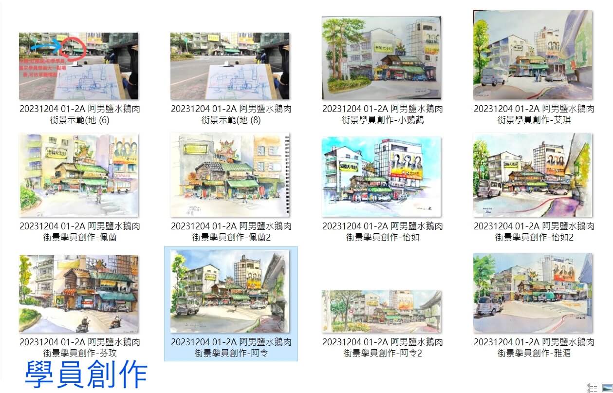 生活就在速寫畫裡-類高階