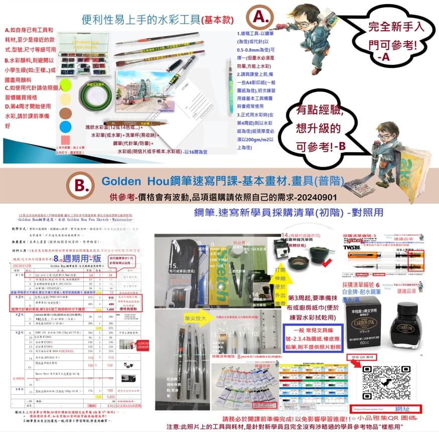 城市與人物速寫淡彩－普階