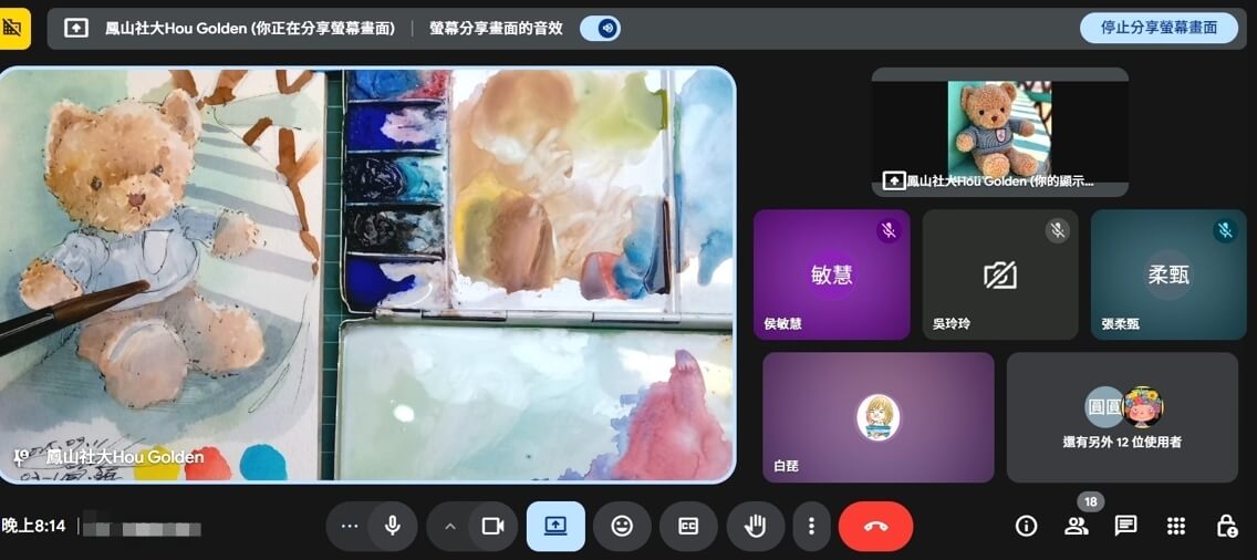 Google街景與人物-速寫淡彩