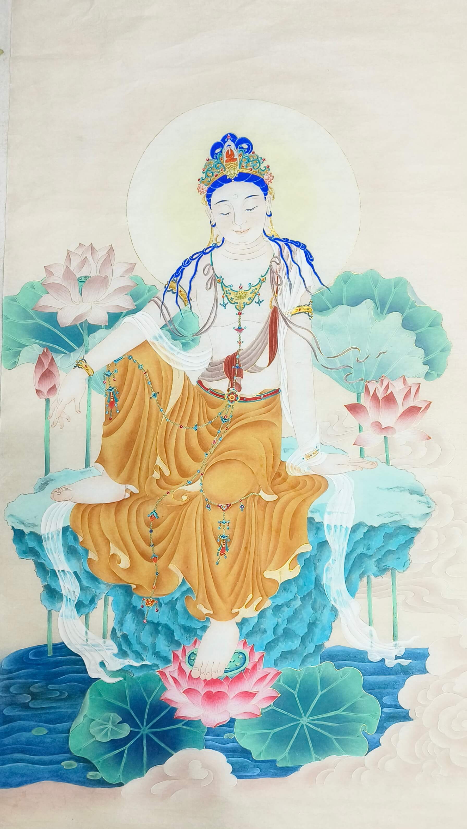 來學工筆畫佛像畫－隔週